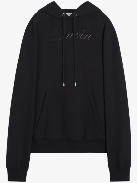 Lanvin embroidered-logo hoodie