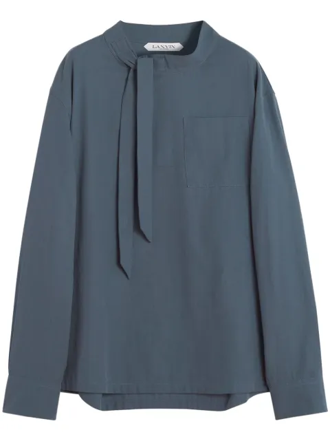 Lanvin top con lazo en el cuello