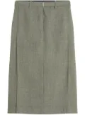 Lanvin belted midi skirt - Grey