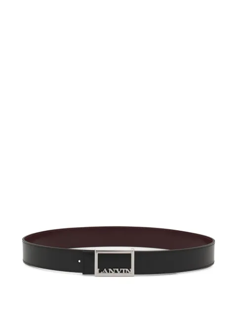 Lanvin cinturón con logo en la hebilla