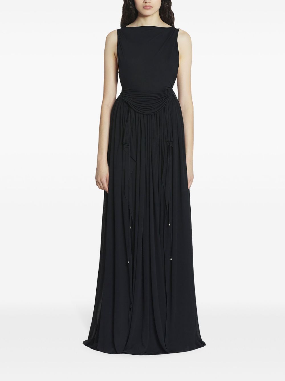 Lanvin draped gown - Zwart