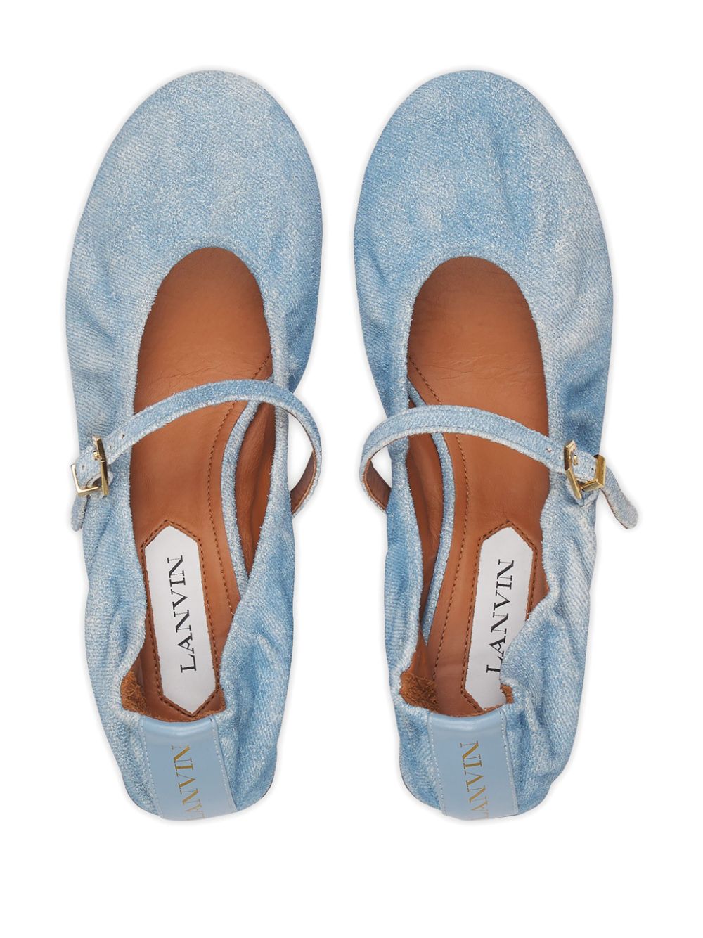 Lanvin Mary Jane ballerina's Blauw