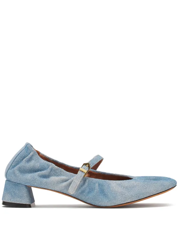 Lanvin Mary Jane Ballet Flats in Blue