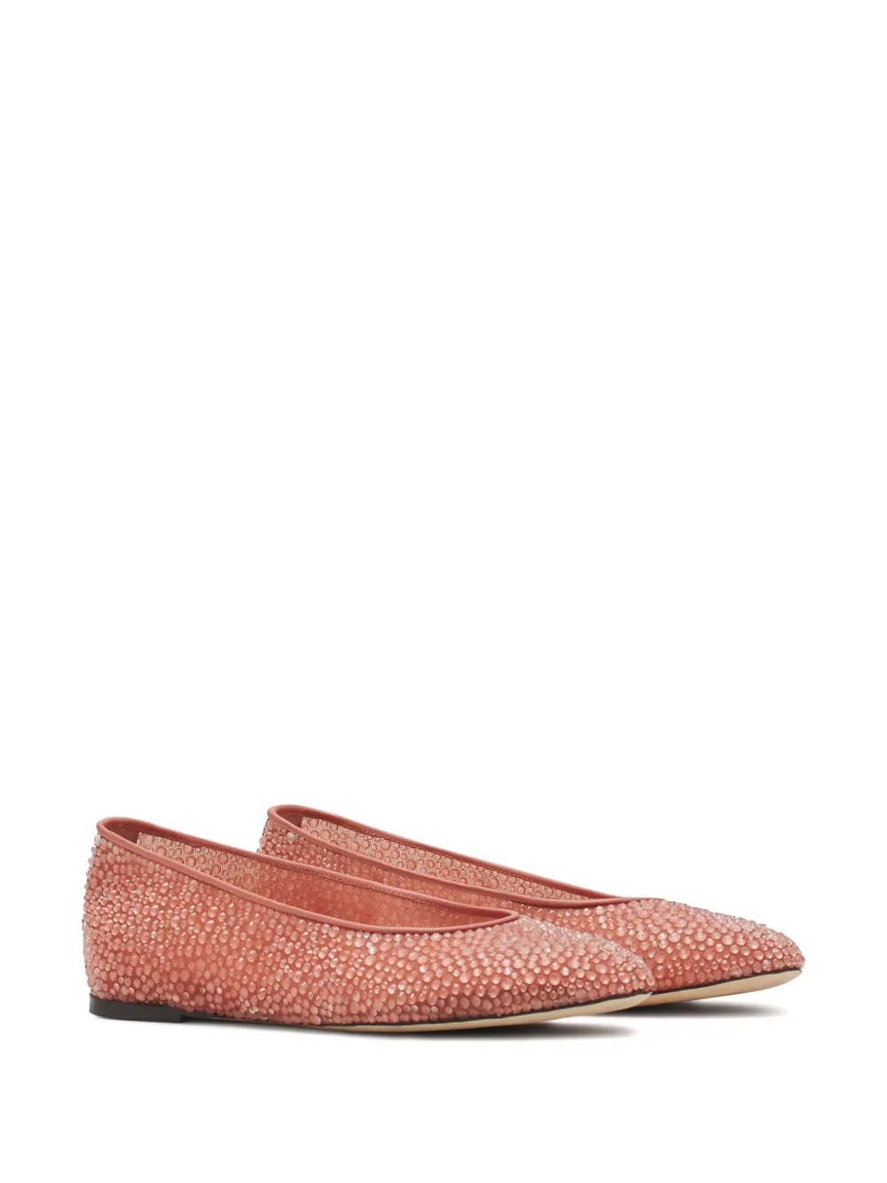 Lanvin Ballerina's verfraaid met stras - Roze