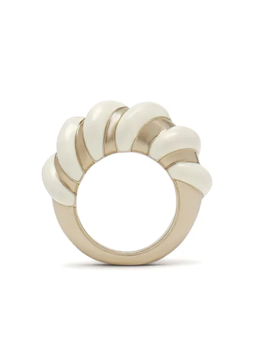 Lanvin bague à détail 3D - Or - Lanvin - Modalova