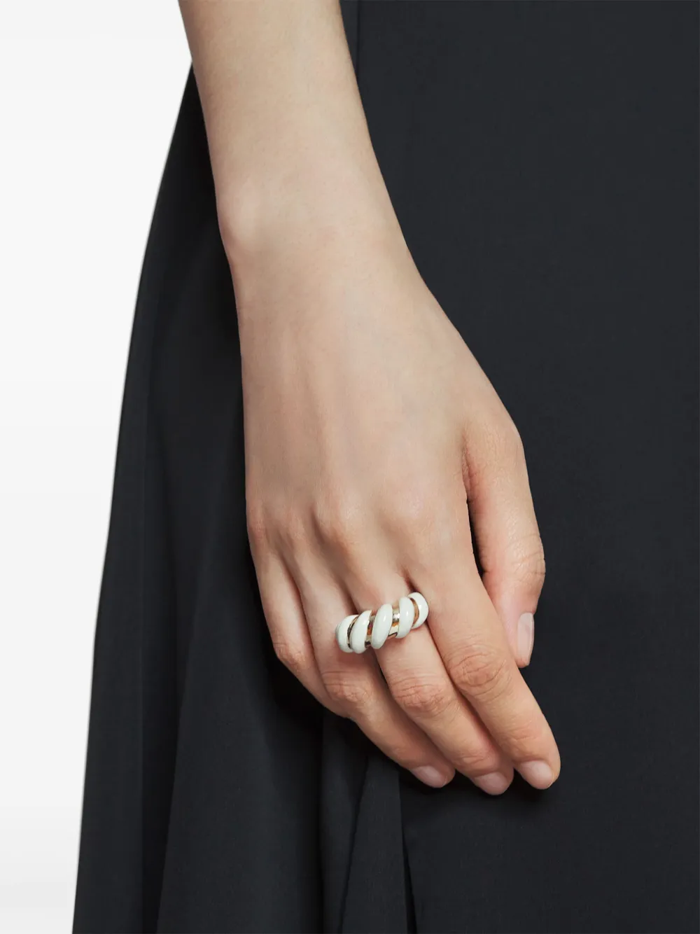 Lanvin Ring met 3D-detail - Goud