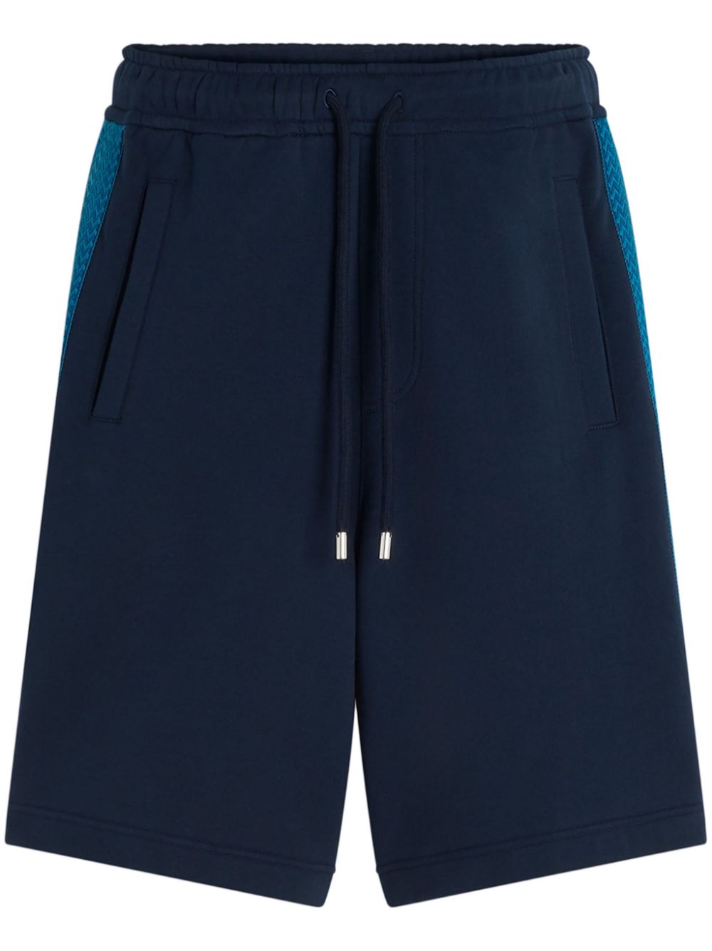 Lanvin Curb-stripe track shorts - Blue