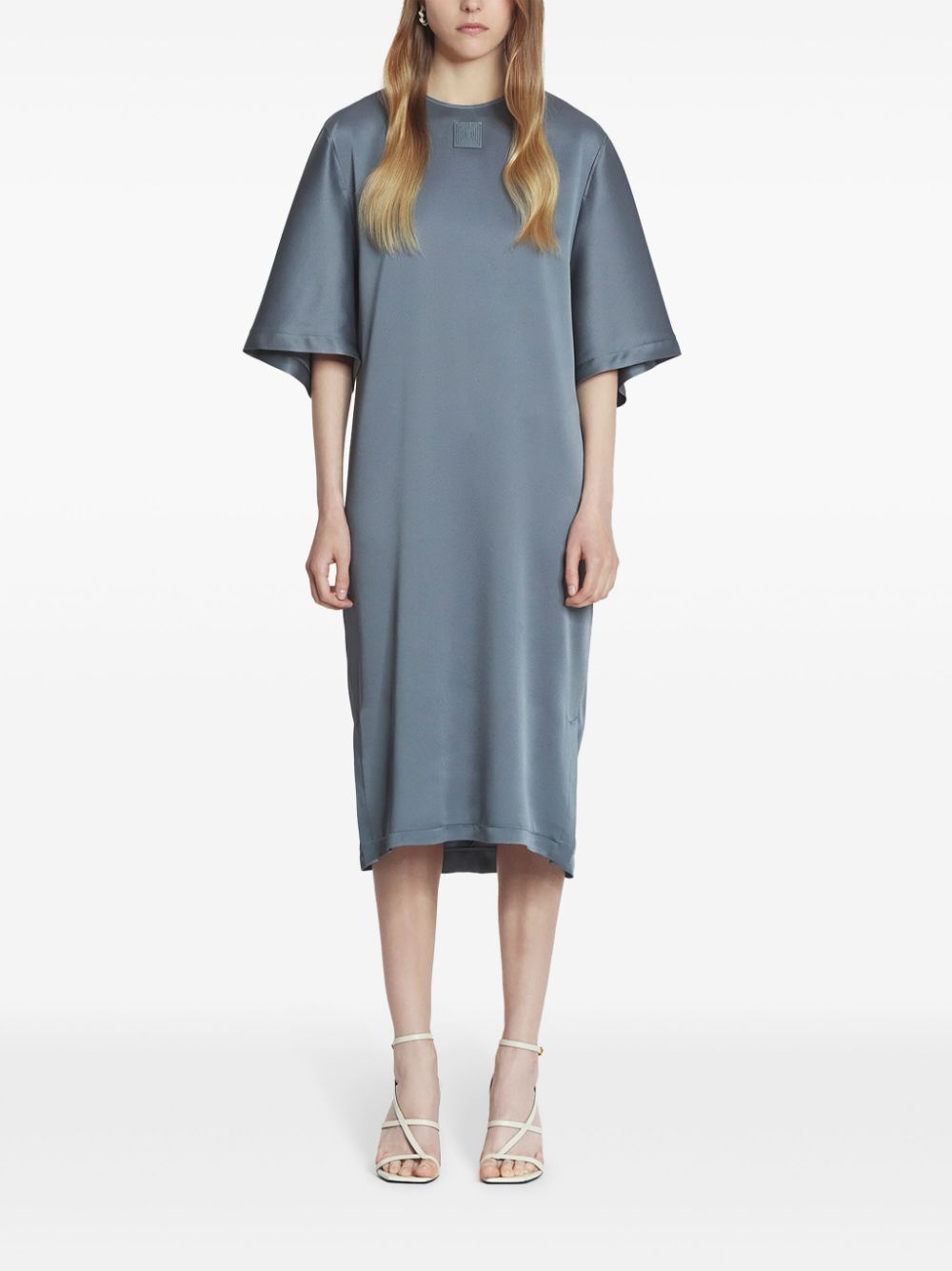 Lanvin satin dress - Grijs