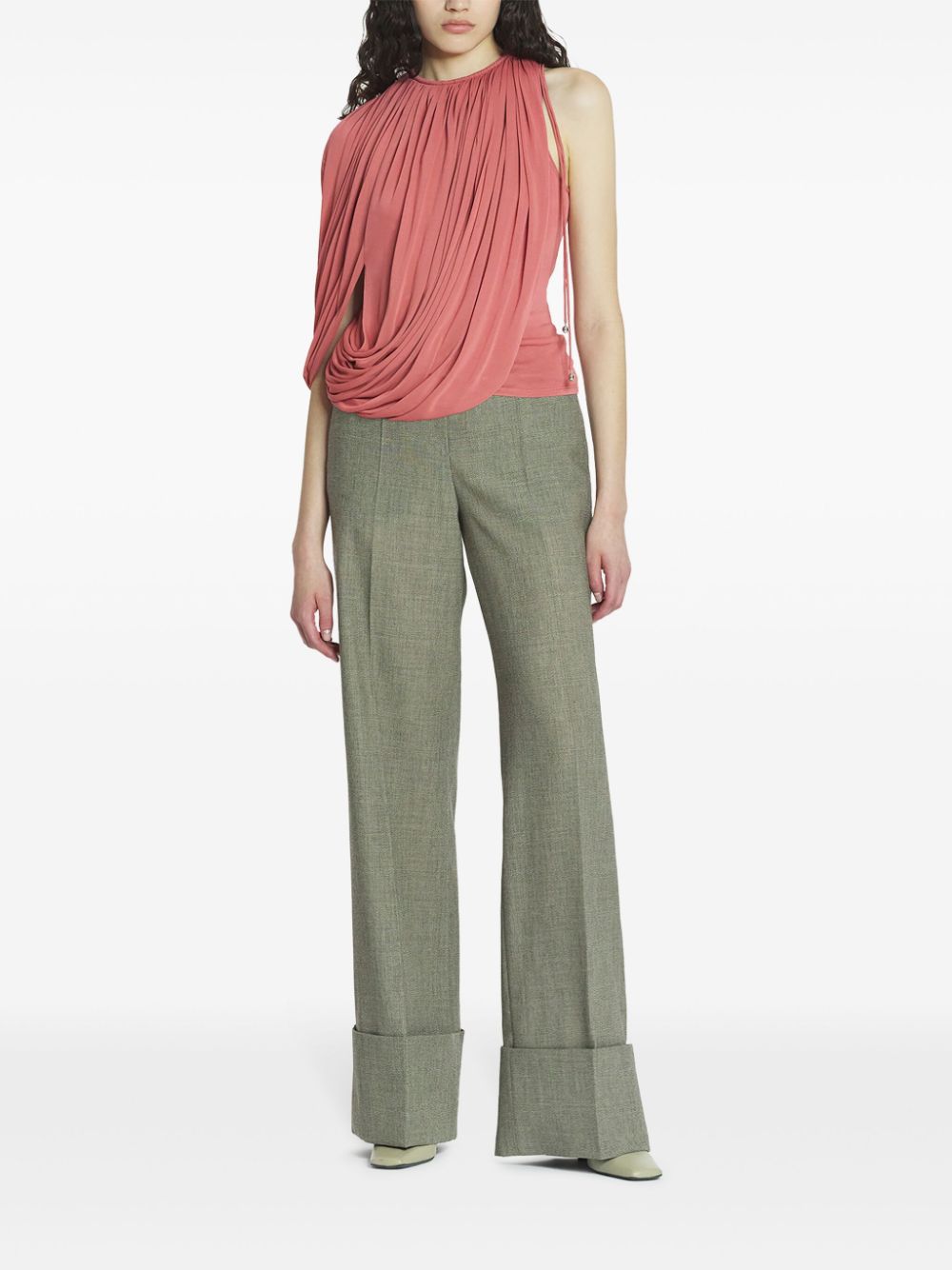 Lanvin draped jersey top - Roze