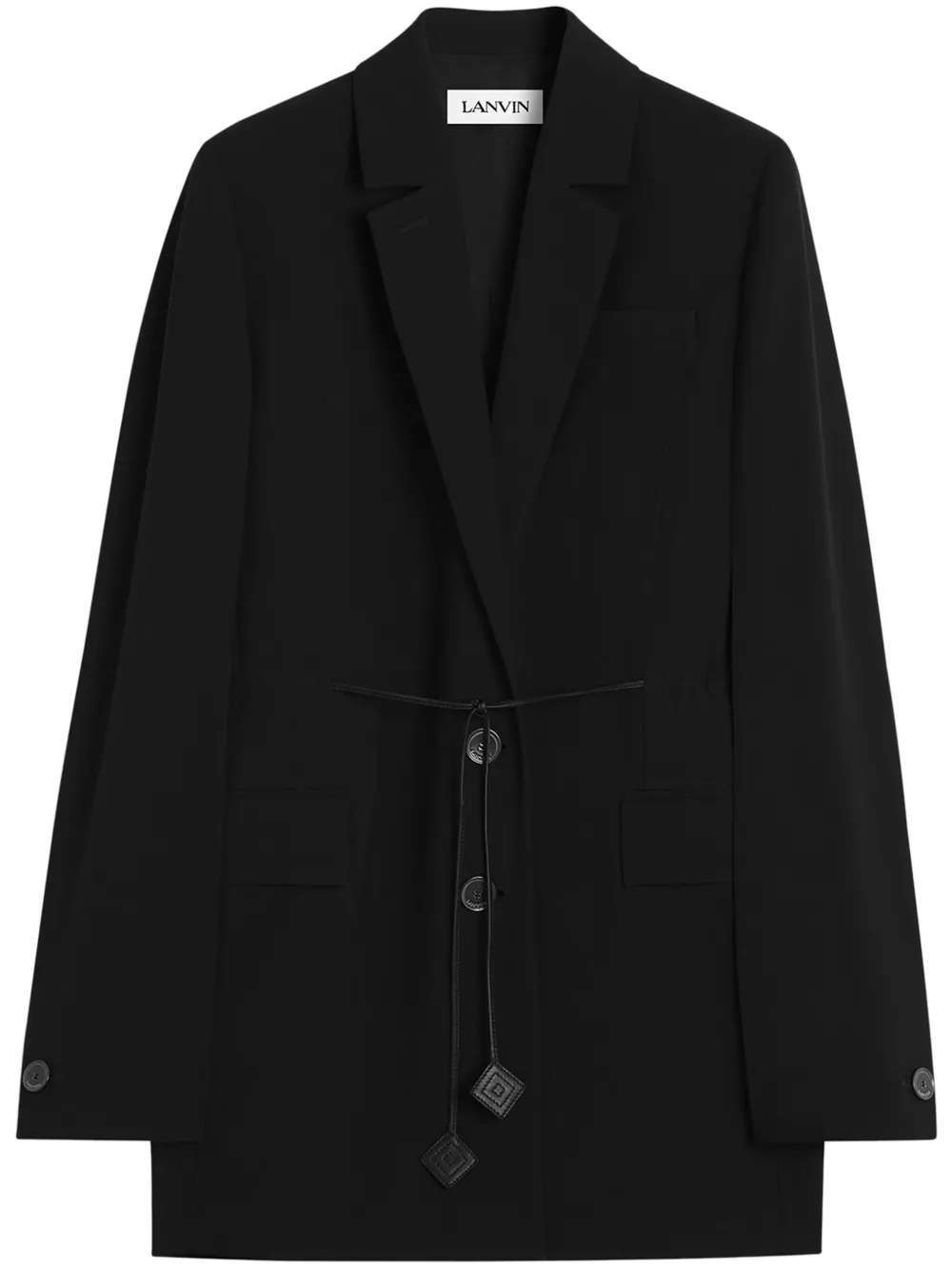 Lanvin Blazer van scheerwol Zwart