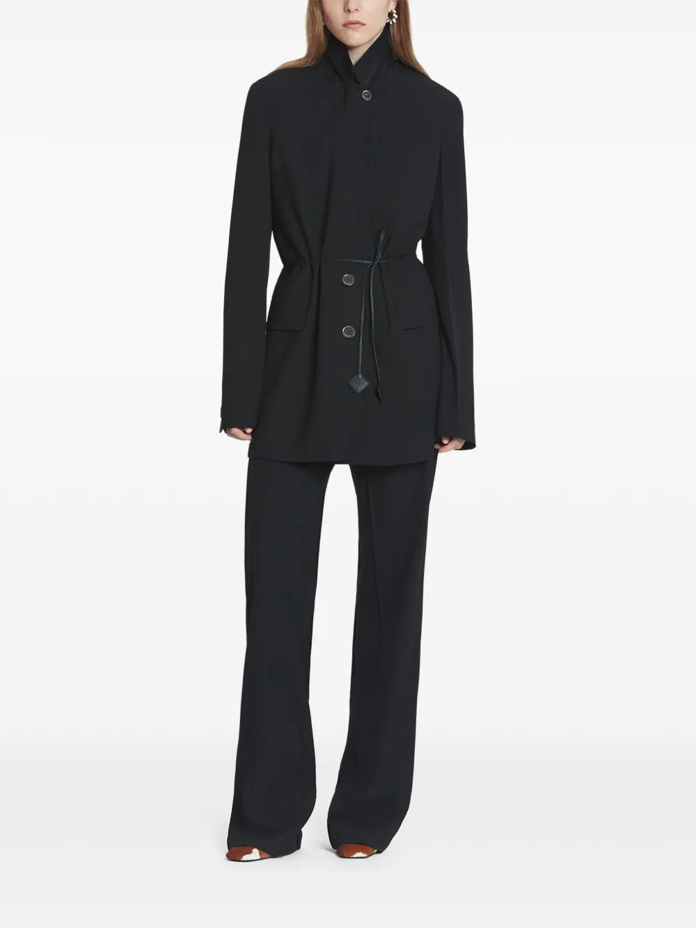 Lanvin Blazer van scheerwol Zwart