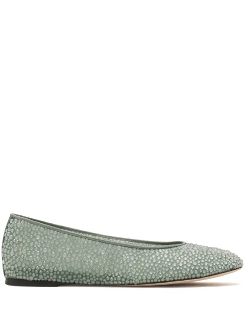 Lanvin flats con detalles de strass