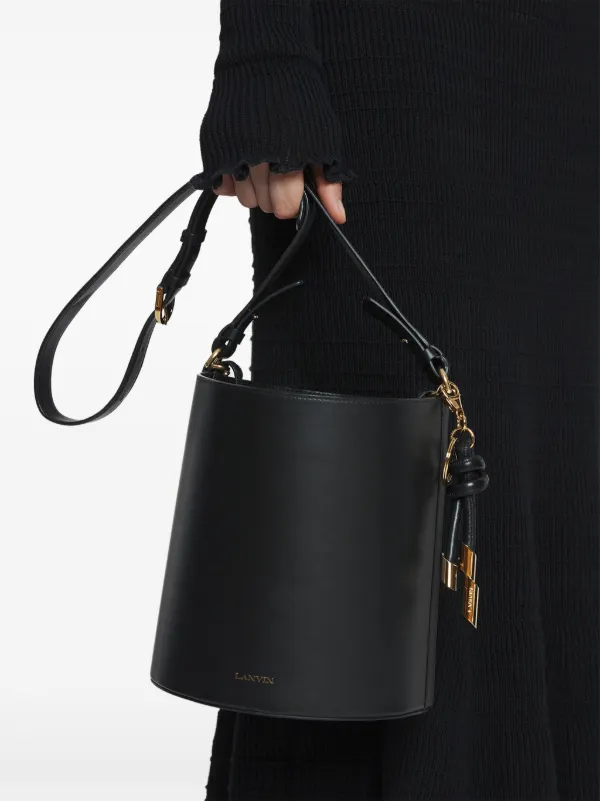 Lanvin レザー バケットバッグ | ブラック | FARFETCH JP