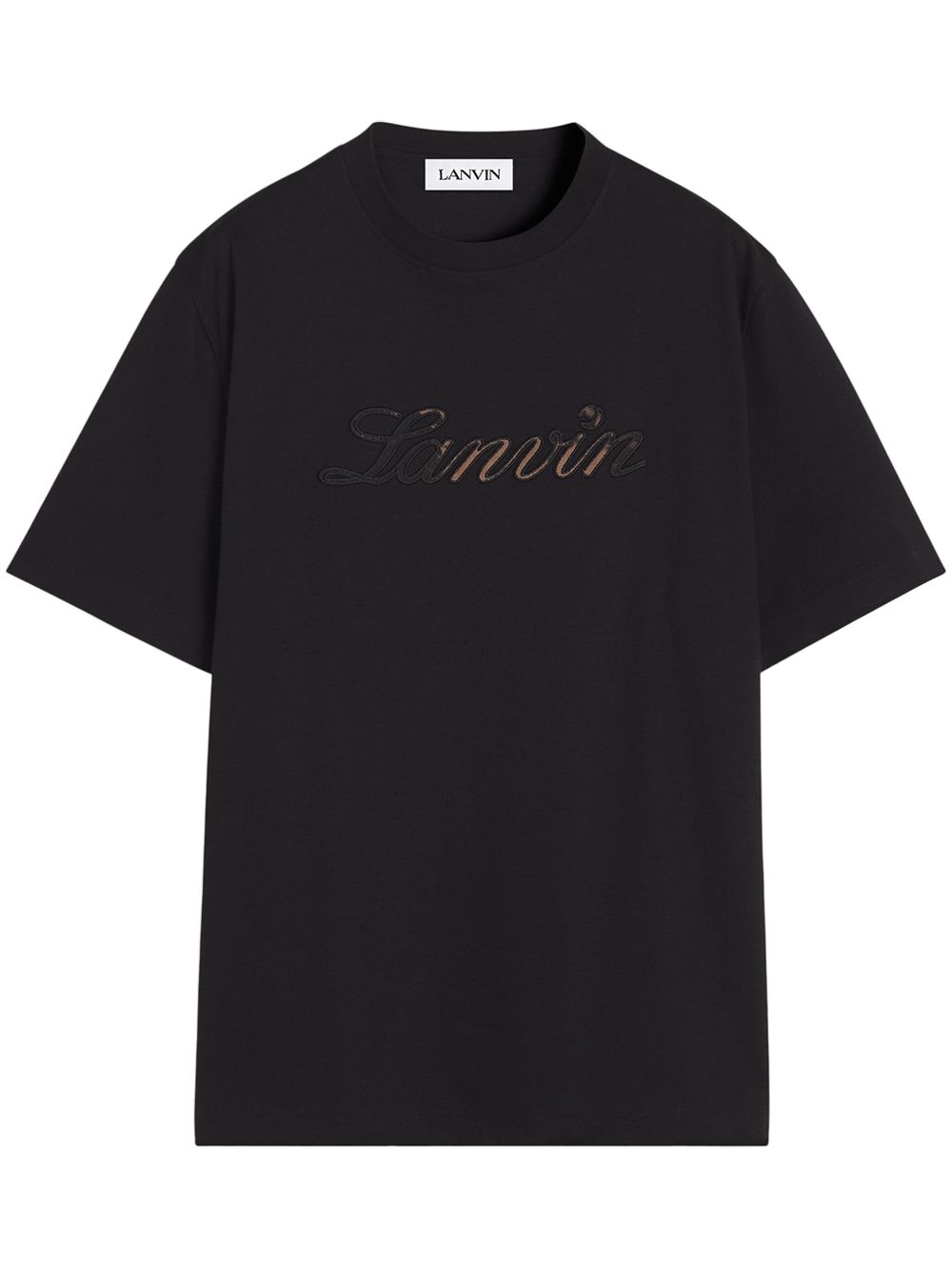 logo-embroidered T-shirt