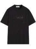 Lanvin logo-embroidered T-shirt - Black