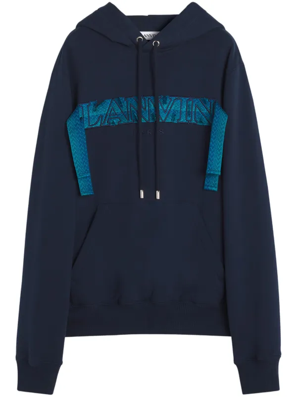 Lanvin Curb-lace Hoodie | Blue | FARFETCH