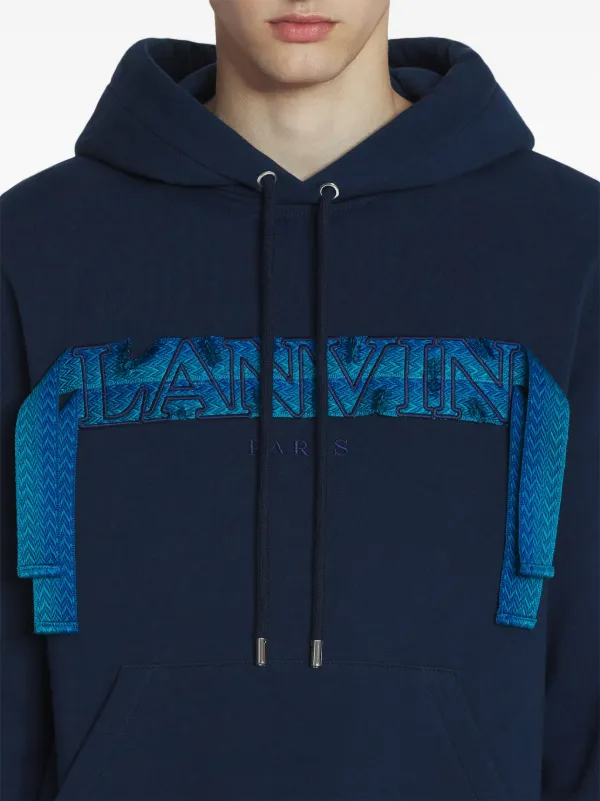 Lanvin Curb-lace Hoodie | Blue | FARFETCH