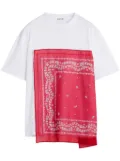 Lanvin bandana-panel T-shirt - White