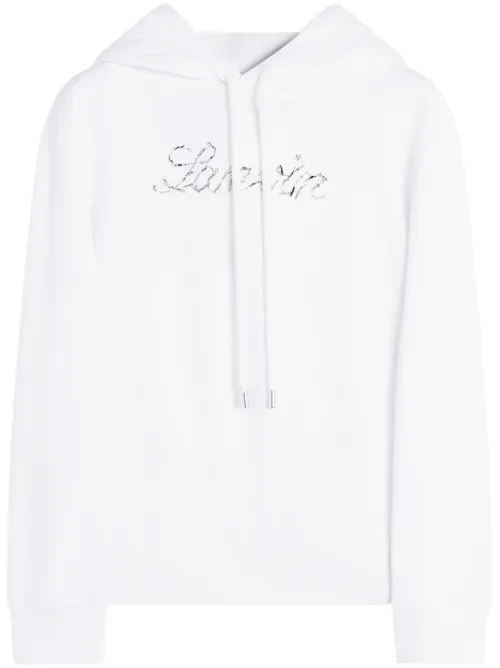 Hoodie à logo brodé de sequins - Lanvin - Modalova