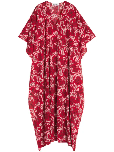 Lanvin floral-print kaftan