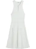 Lanvin ribbed midi dress - White