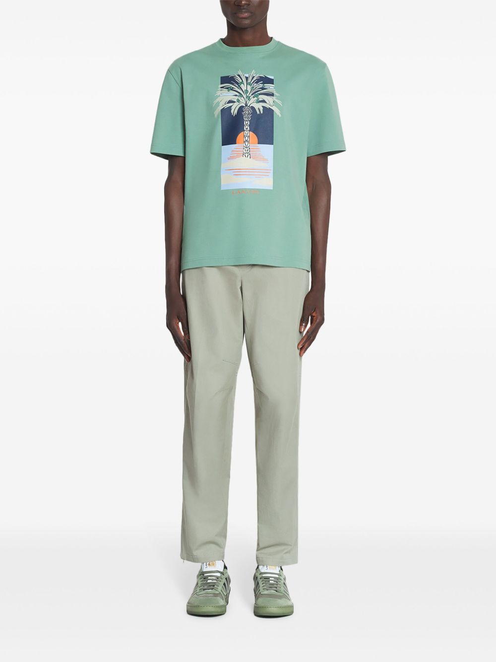 Lanvin graphic-print T-shirt - Groen