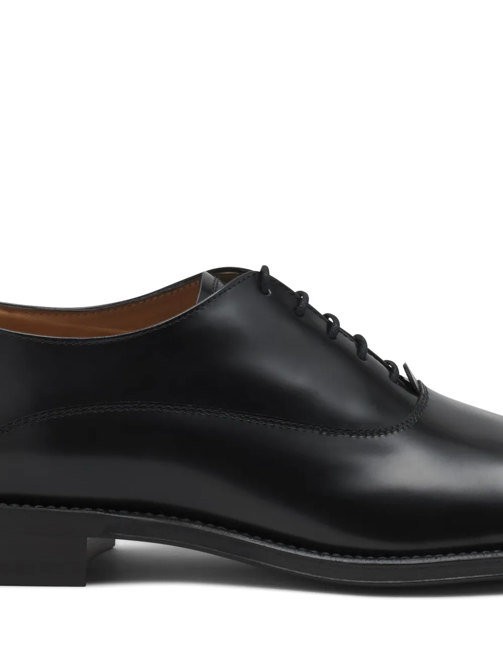 Lanvin leather Oxford shoes Black