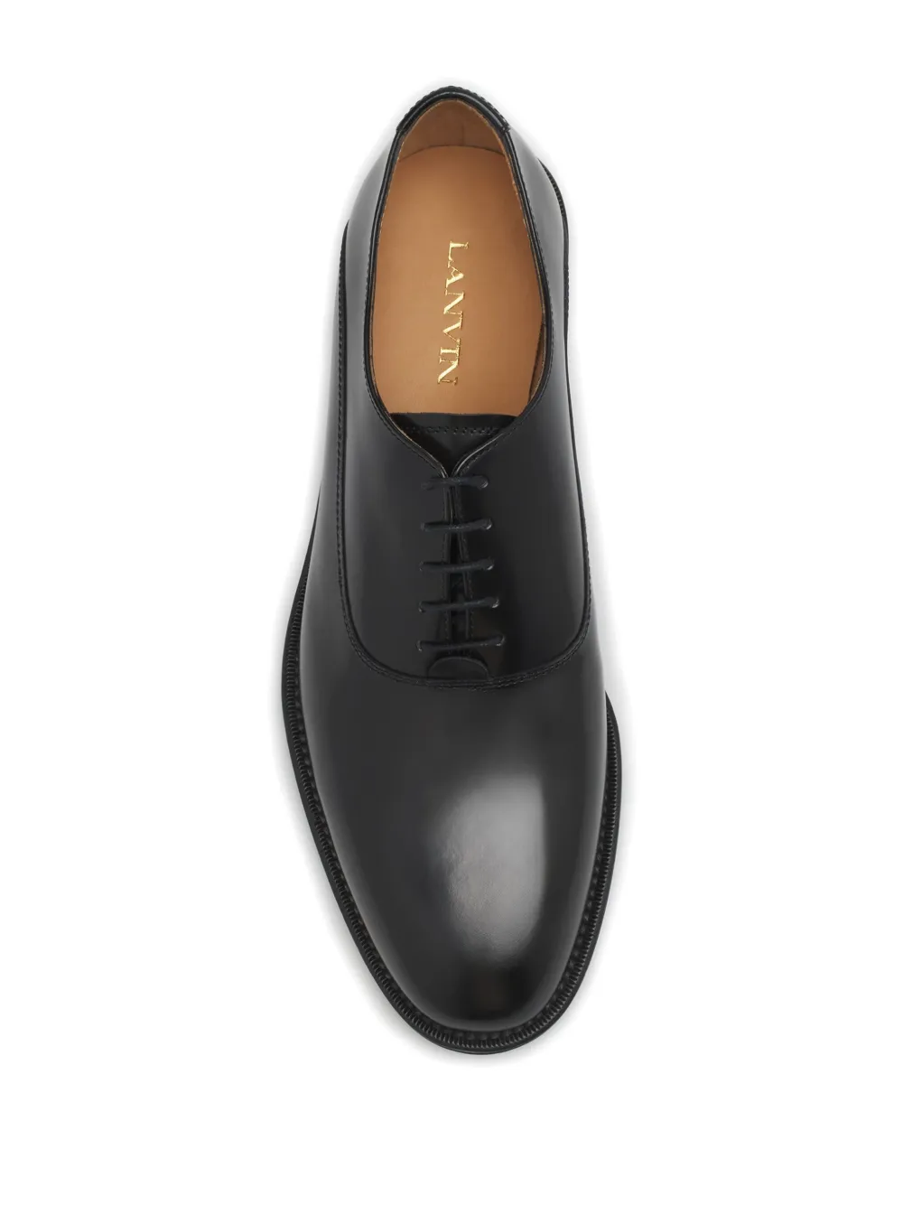 Lanvin leather Oxford shoes Black