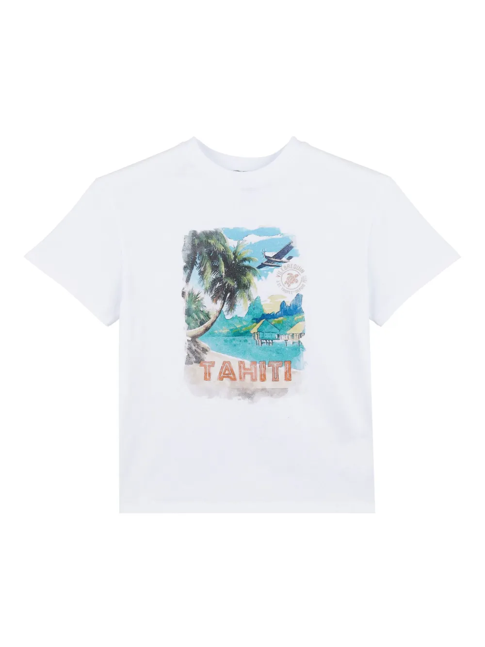 Vilebrequin Kids Tahiti Tシャツ - ホワイト Vilebrequin Kids Tahiti Tシャツ - ホワイト