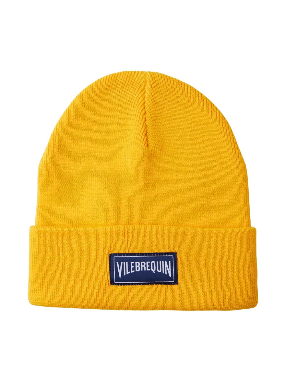 Vilebrequin Kids logo-patch beanie - Orange