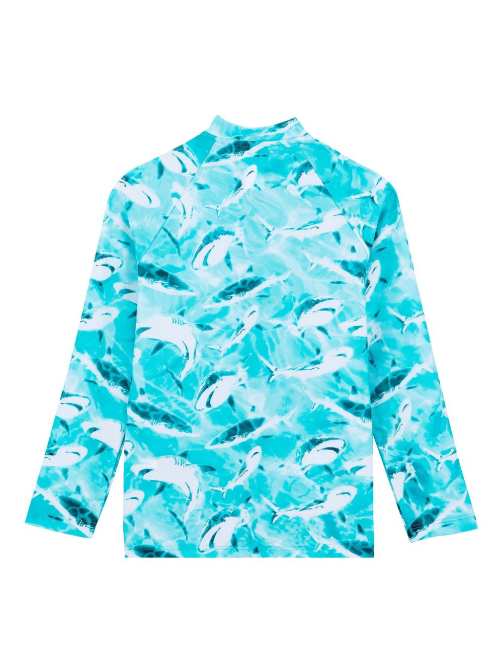 Vilebrequin Kids Requins zip-up rashguard - Blauw