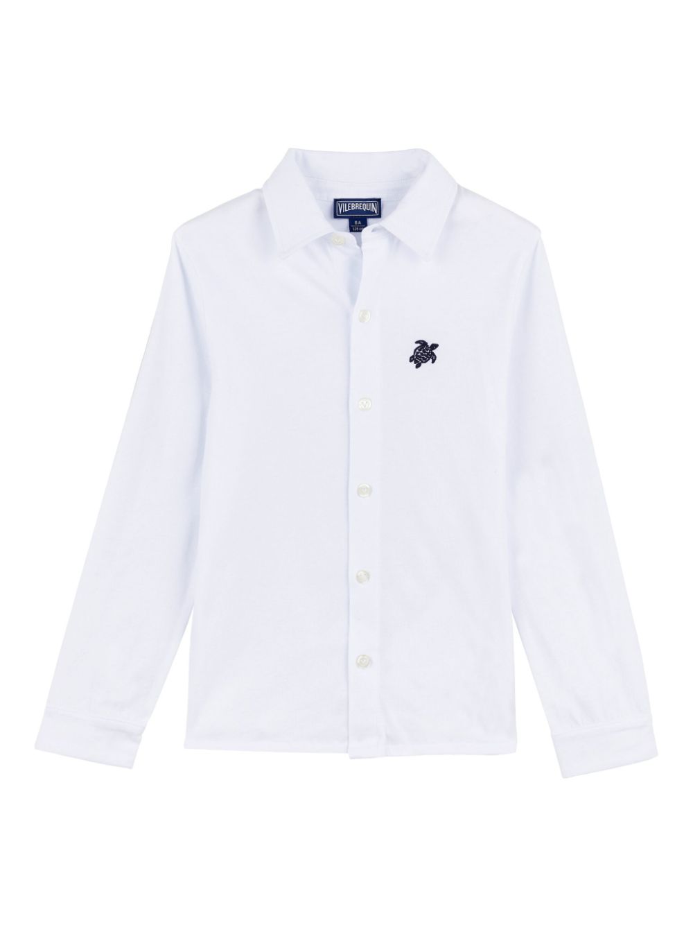 Vilebrequin Kids logo-embroidered shirt - White