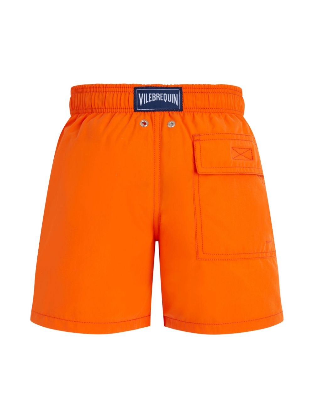 Vilebrequin Kids logo-patch swim shorts - Oranje