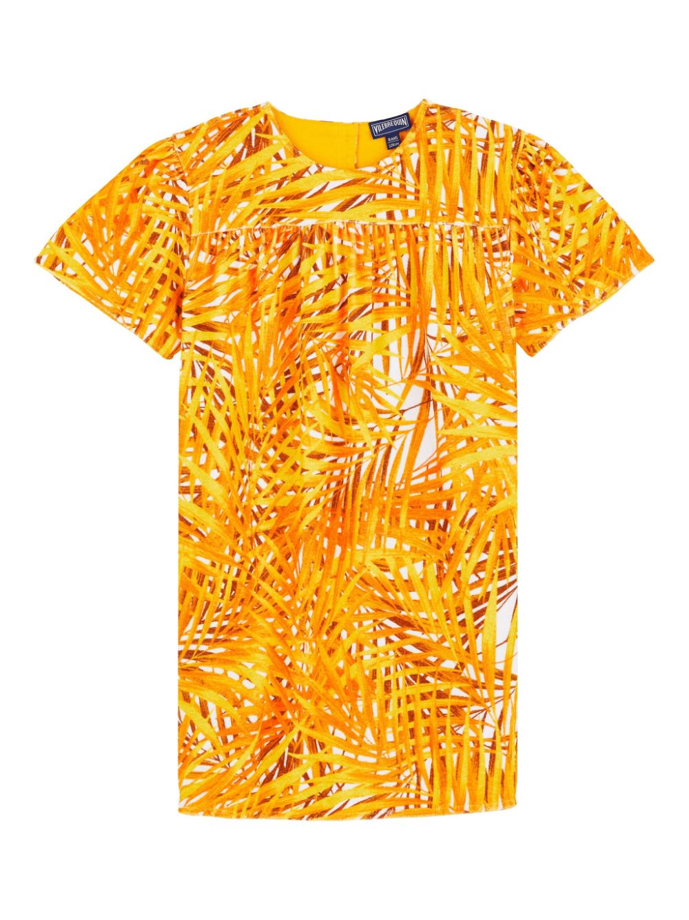 Vilebrequin Kids Palm Leaves dress - Orange