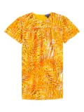 Vilebrequin Kids Palm Leaves dress - Orange