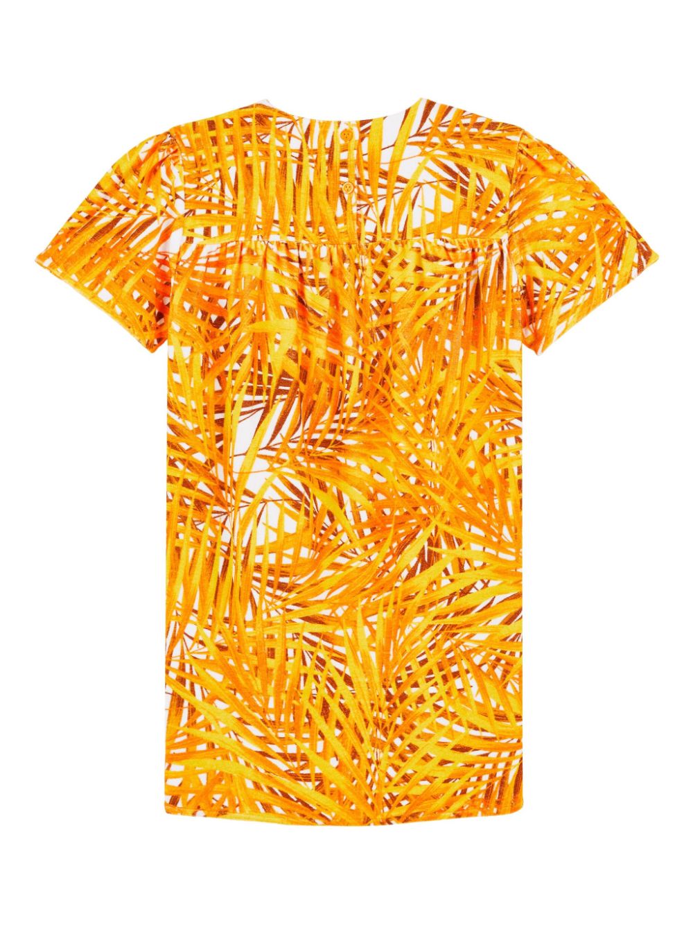 Vilebrequin Kids Palm Leaves dress - Oranje