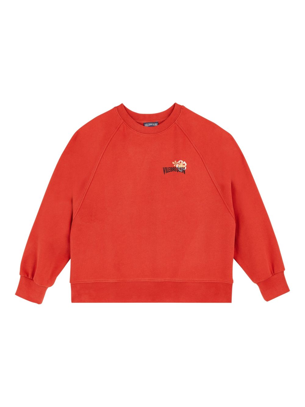 Vilebrequin Kids Tropical Surf organic-cotton sweatshirt - Red