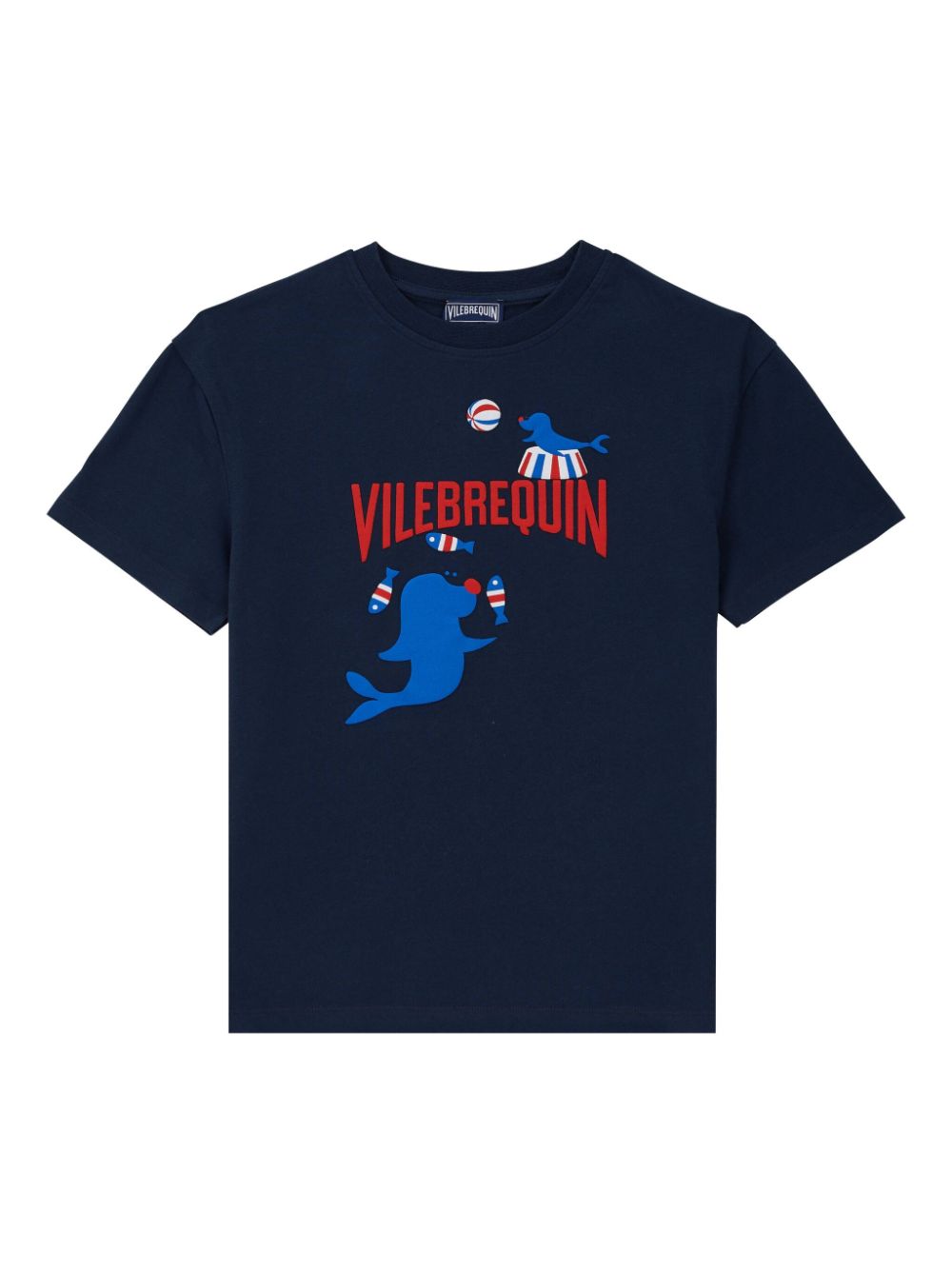 Vilebrequin Kids Circus organic-cotton T-shirt - Blue