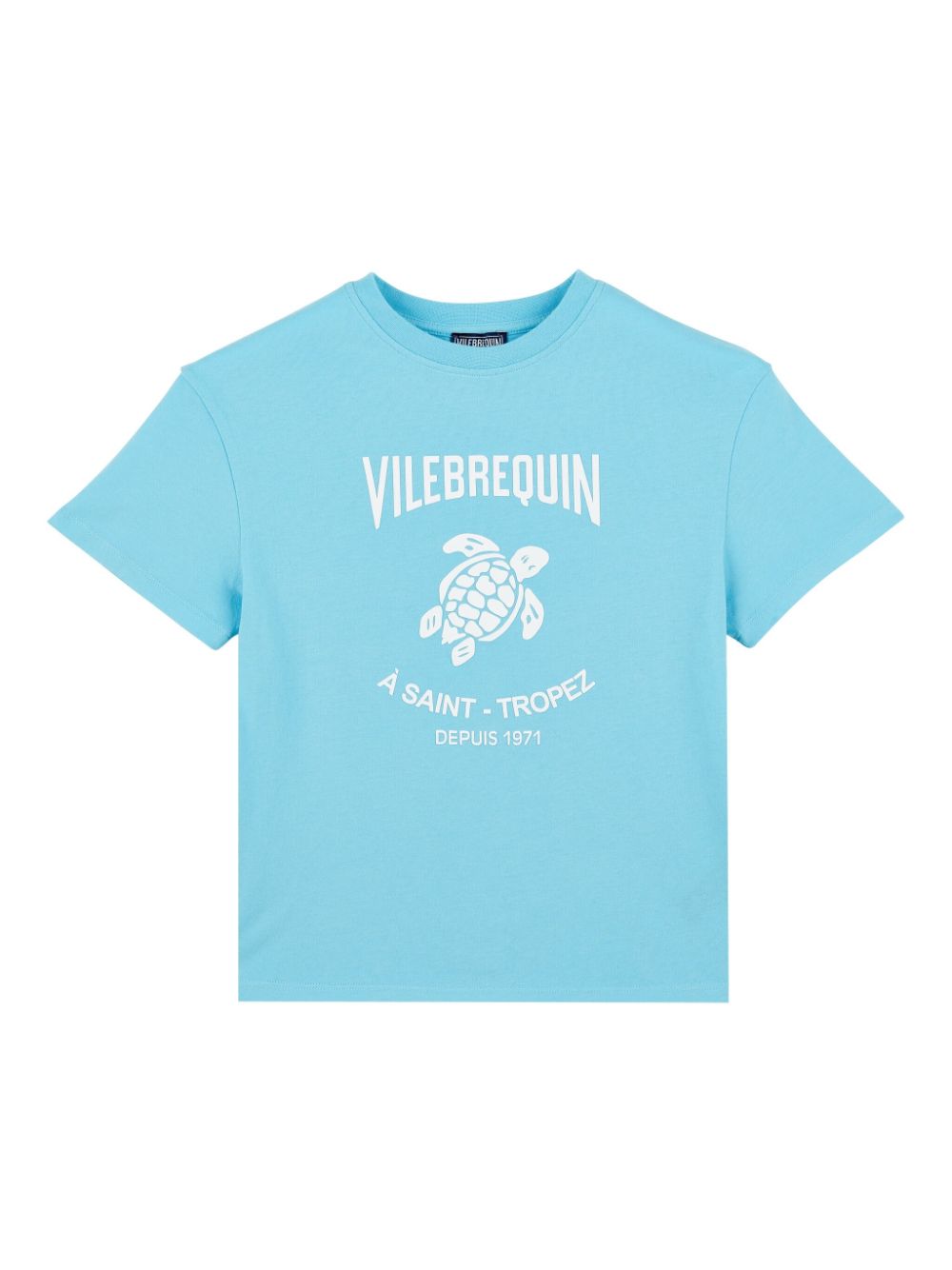 Vilebrequin Kids logo-print T-shirt - Blue