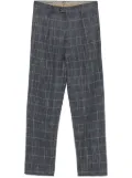 ETRO windowpane-pattern trousers - Blue
