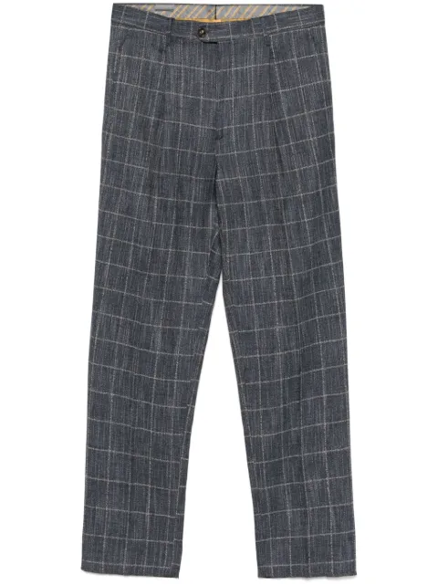ETRO windowpane-pattern trousers