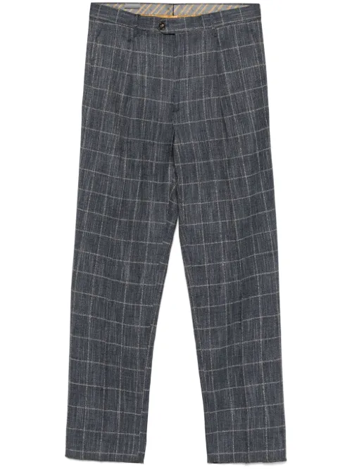 ETRO pantalon à carreaux - Bleu - ETRO - Modalova