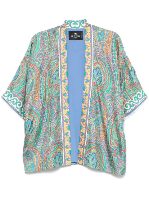ETRO paisley-print open-front jacket