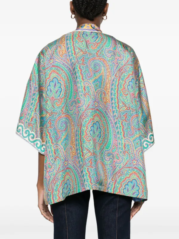 ジャケット ETRO Woman Jacket Blue WRNA0012AD177 S9000 ETRO Pegaso-embroidered Denim Jacket | Blue | FARFETCH