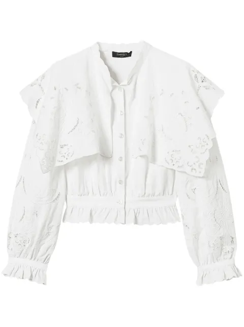 TWINSET linen-blend shirt