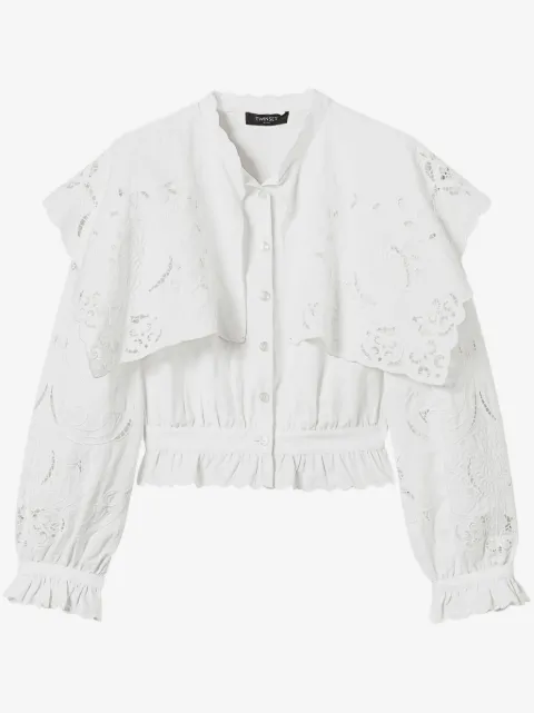 TWINSET linen-blend shirt
