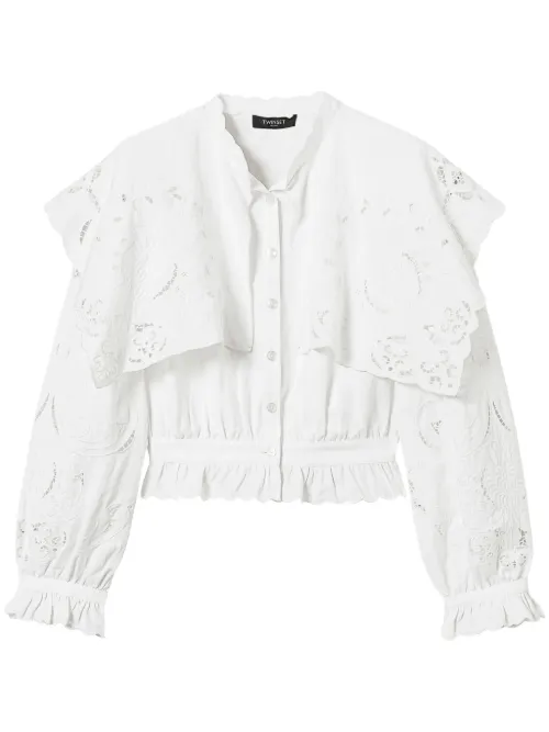 Chemise en lin mélangés - TWINSET - Modalova