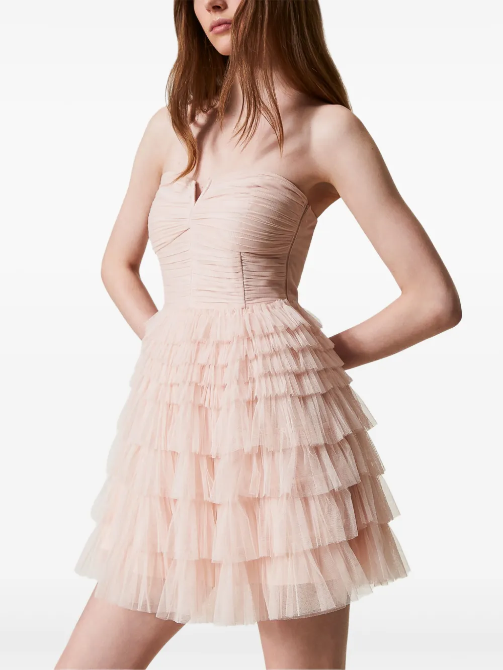 TWINSET Jurk met gelaagd detail Roze