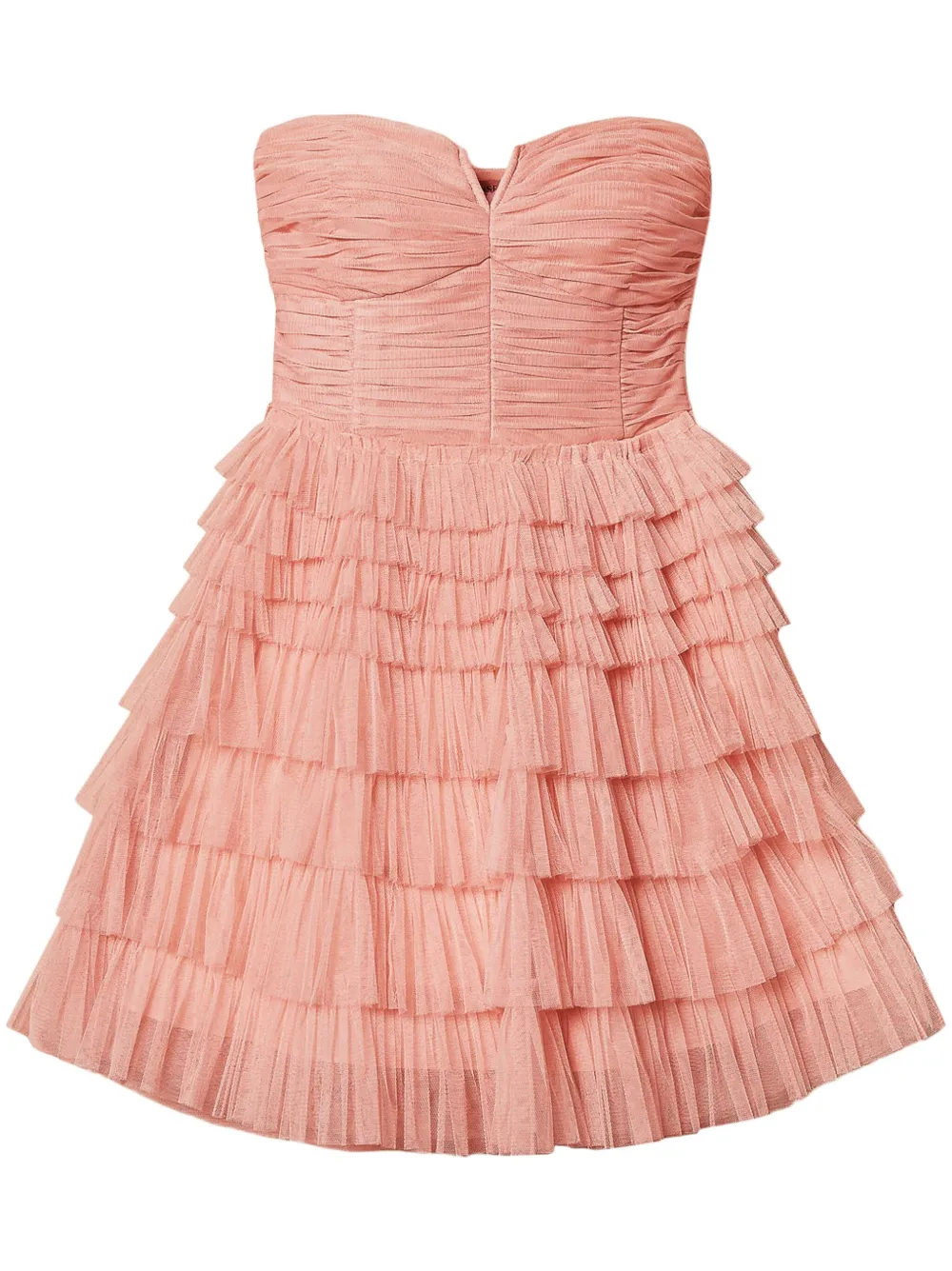 bustier tulle mini dress