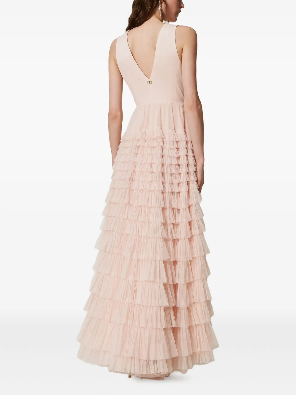 Shop Twinset Tiered Ruffled Gown